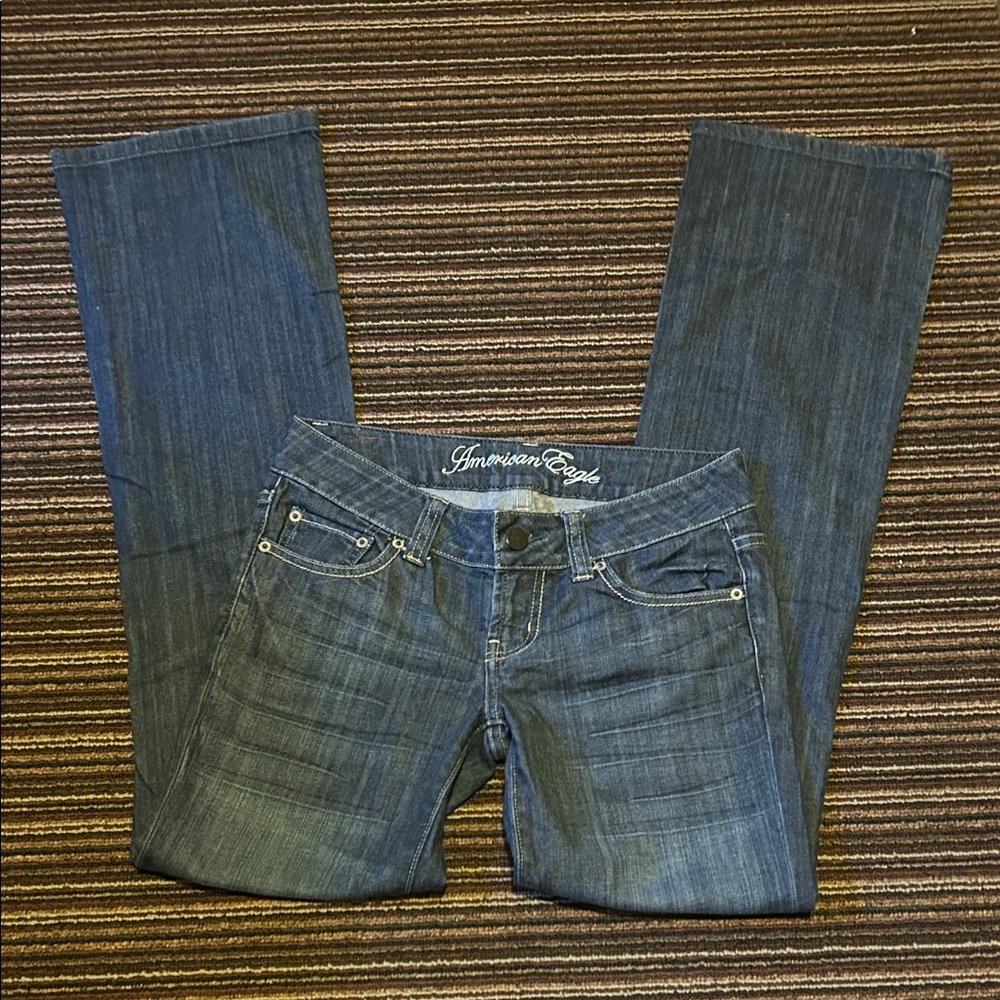 American Eagle Outfitters Dark Blue Boot Cut Jeans